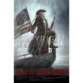 George Washington Crossing the Delaware 5x7 Card