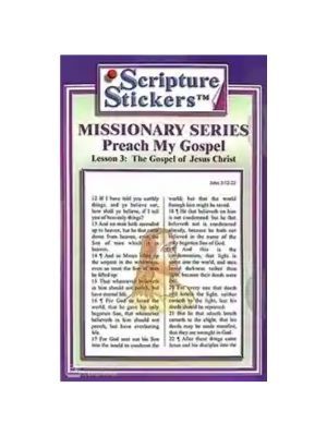 Scripture Stickers - Preach My Gospel Lesson 3