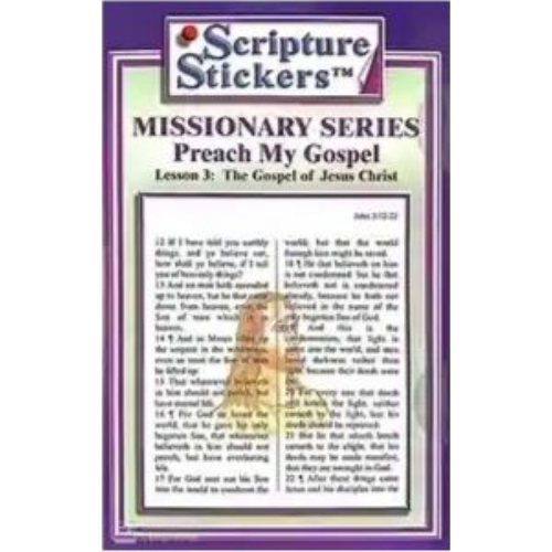 Scripture Stickers - Preach My Gospel Lesson 3