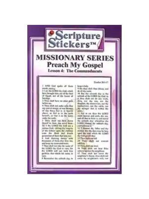 Scripture Stickers - Preach My Gospel Lesson 4 Scripture Stickers - Preach My Gospel Lesson 4