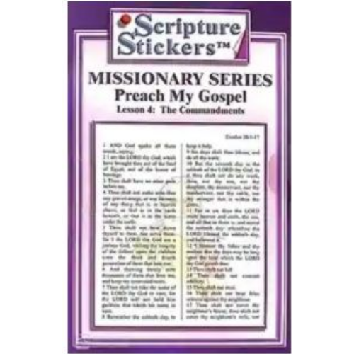 Scripture Stickers - Preach My Gospel Lesson 4