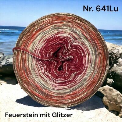 Bobbel Nr. 641Lu Feuerstein mit Glitzer - 4-fädig