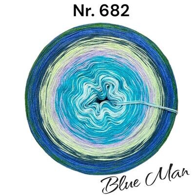 Bobbel Nr. 682 - Blue Man - 4-fädig