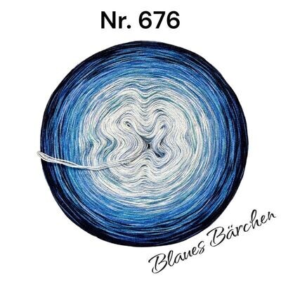 Bobbel Nr. 676 - Blaues Bärchen - 4-fädig
