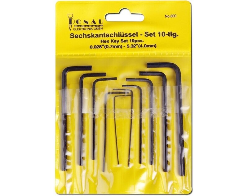 No.800 Sechskant - Schlüssel – 10-tlg. No.800 Sechskant - Schlüssel – 10-tlg.