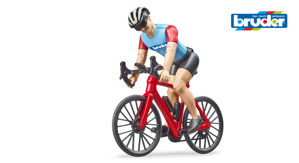 63110 bworld Rennrad mit Radfahrer