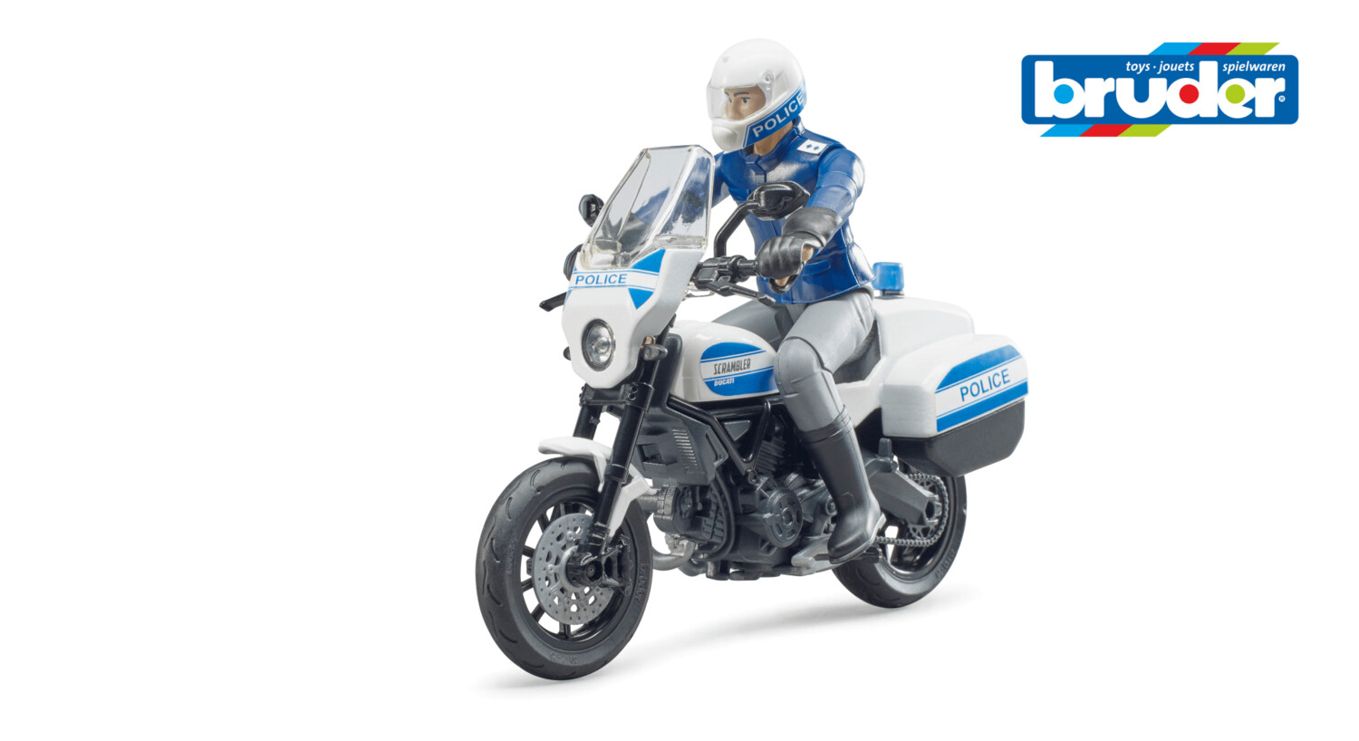62731 Bworld Scrambler Ducati Polizeimotorrad und Polizist