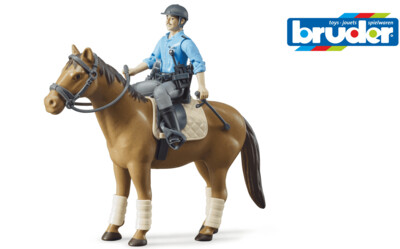 62507 Bworld Berittene Polizei, Pferd und Polizist
