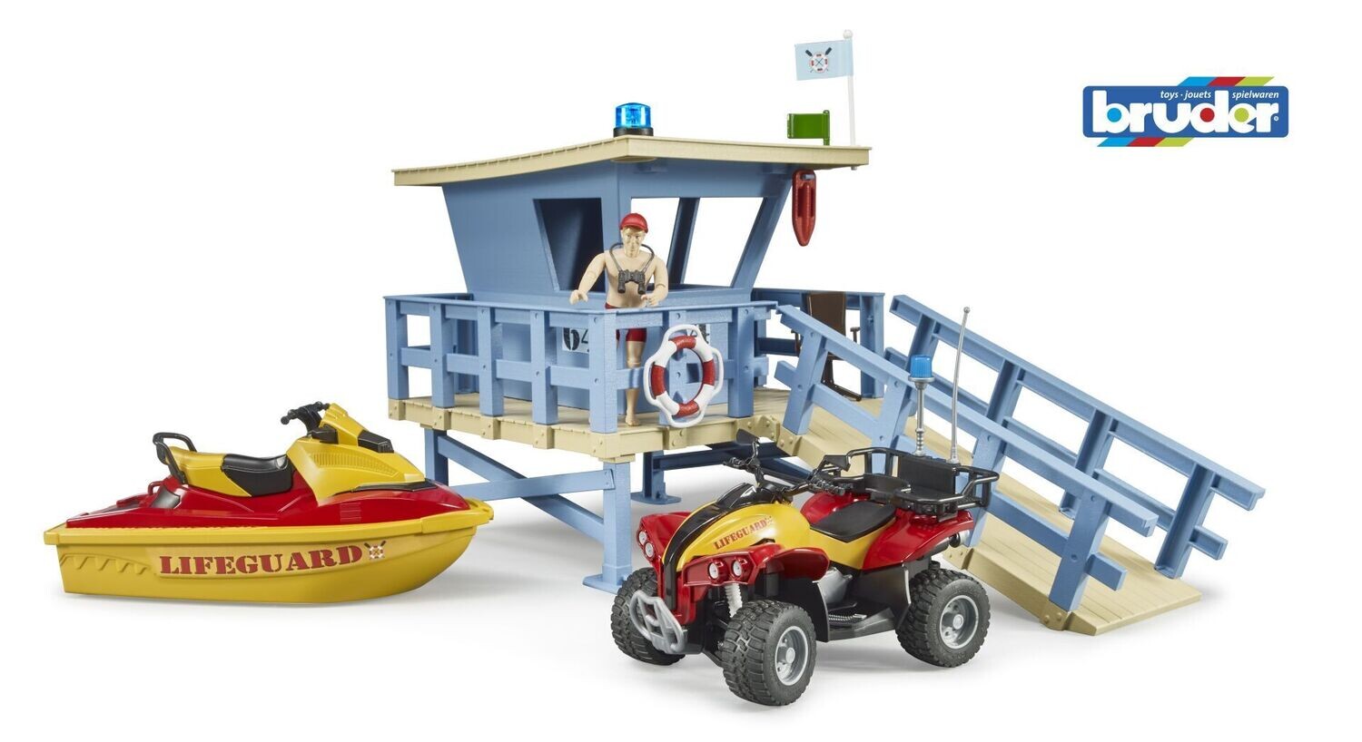 62780 Life Guard Station mit Quad und Personal Water Craft