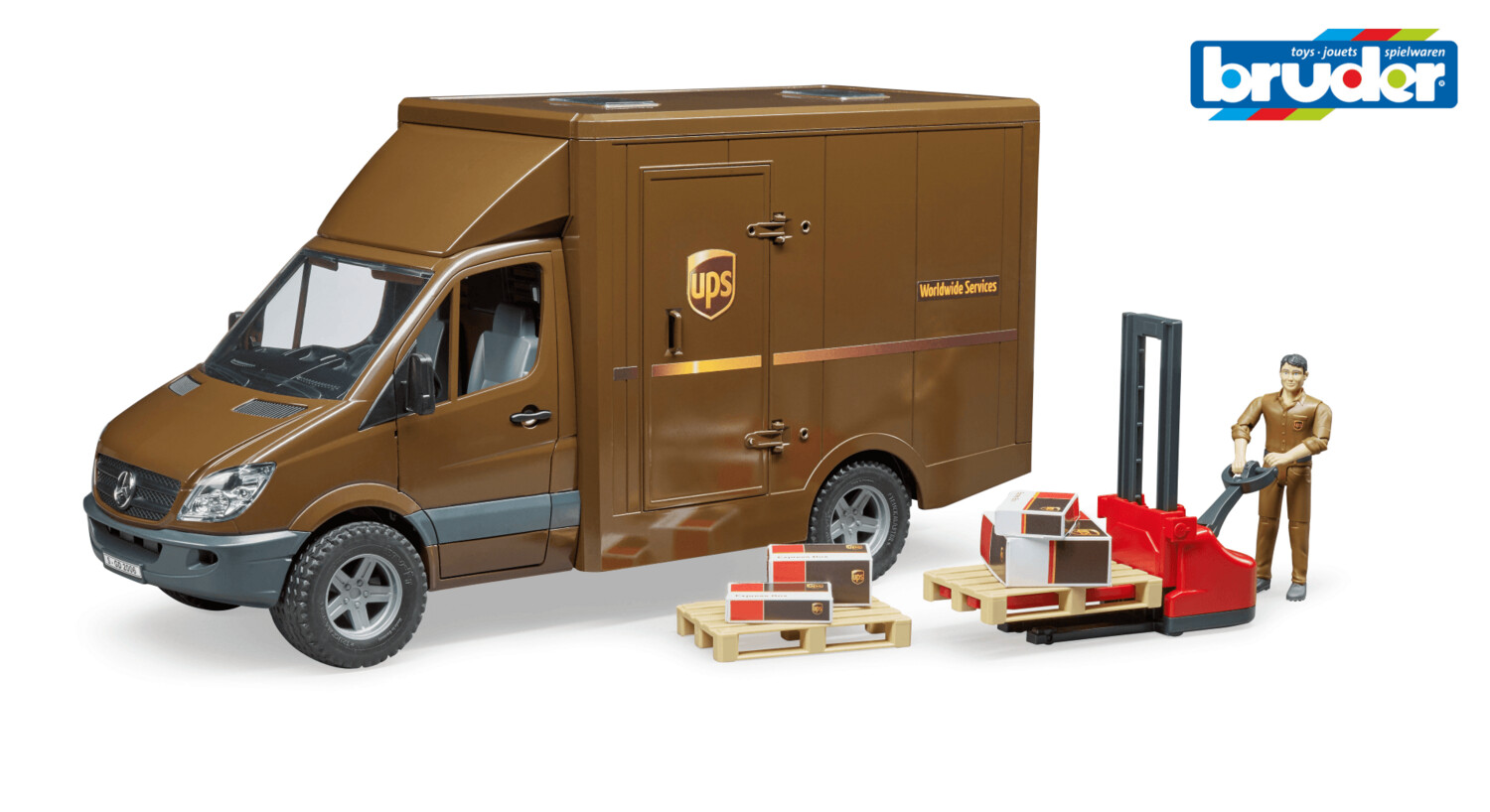 02538 MB Sprinter UPS mit Fahrer und Zubehör