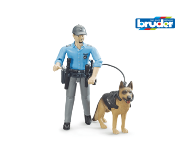 62150 Bworld Polizist mit Hund