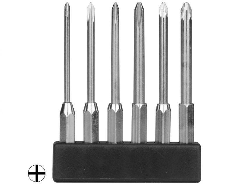 MBS71 - Mini Bit Sortiment Kreuz lang 6-tlg. MBS71 - Mini Bit Sortiment Kreuz lang 6-tlg.