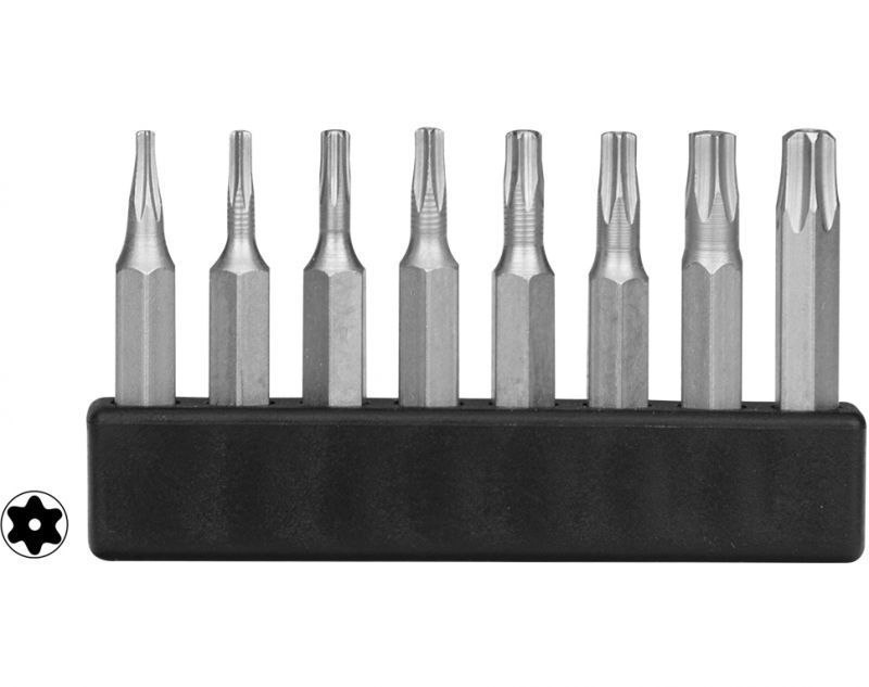 MBS68 - Mini Bit Sortiment T-Profil mit Innenloch 8-tlg. MBS68 - Mini Bit Sortiment T-Profil mit Innenloch 8-tlg.