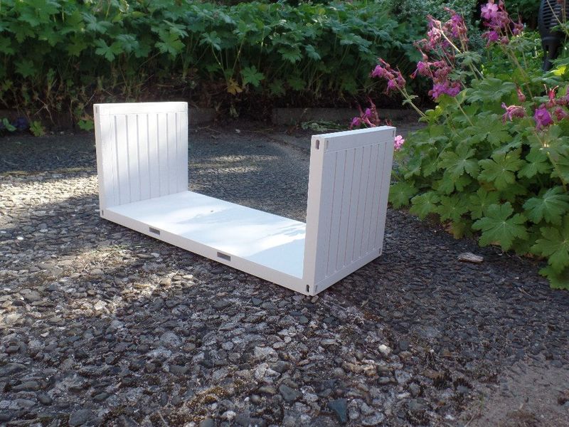 20 Fuß Flachbettcontainer mit Seitenwänden