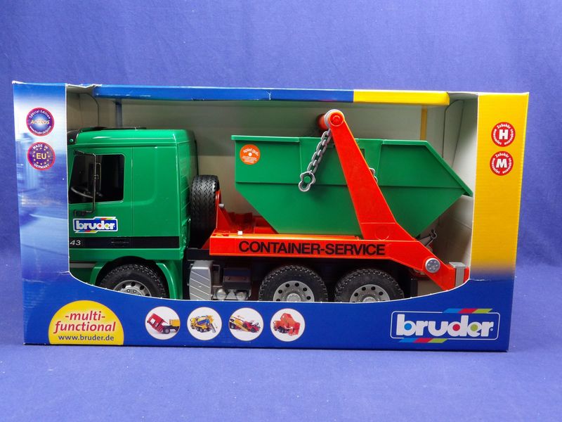 Rarität von Bruder MB Actros LKW Absetzcontainer