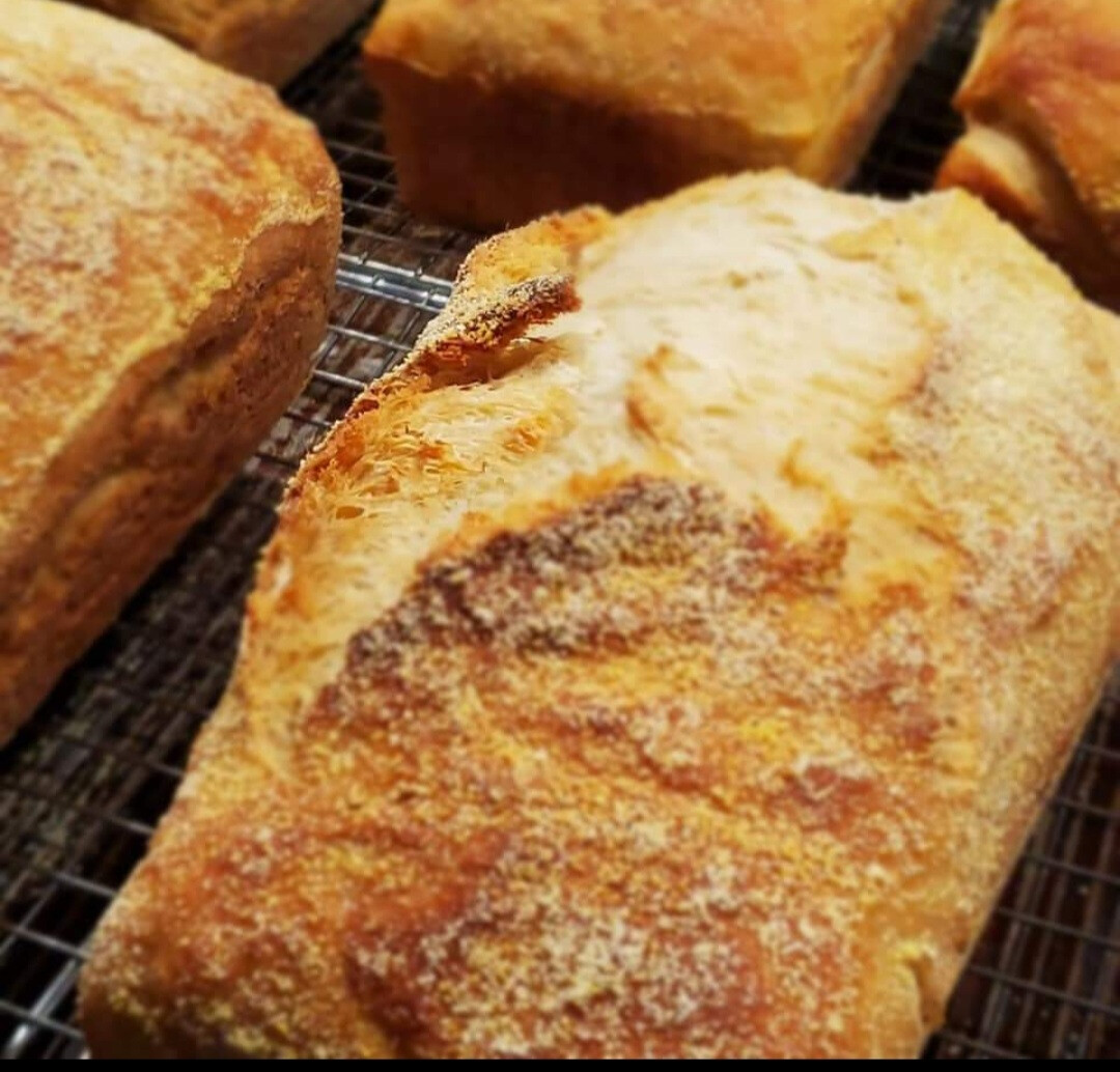 Asiago English Muffin Bread