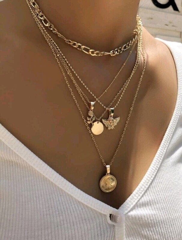 Layered gold chain