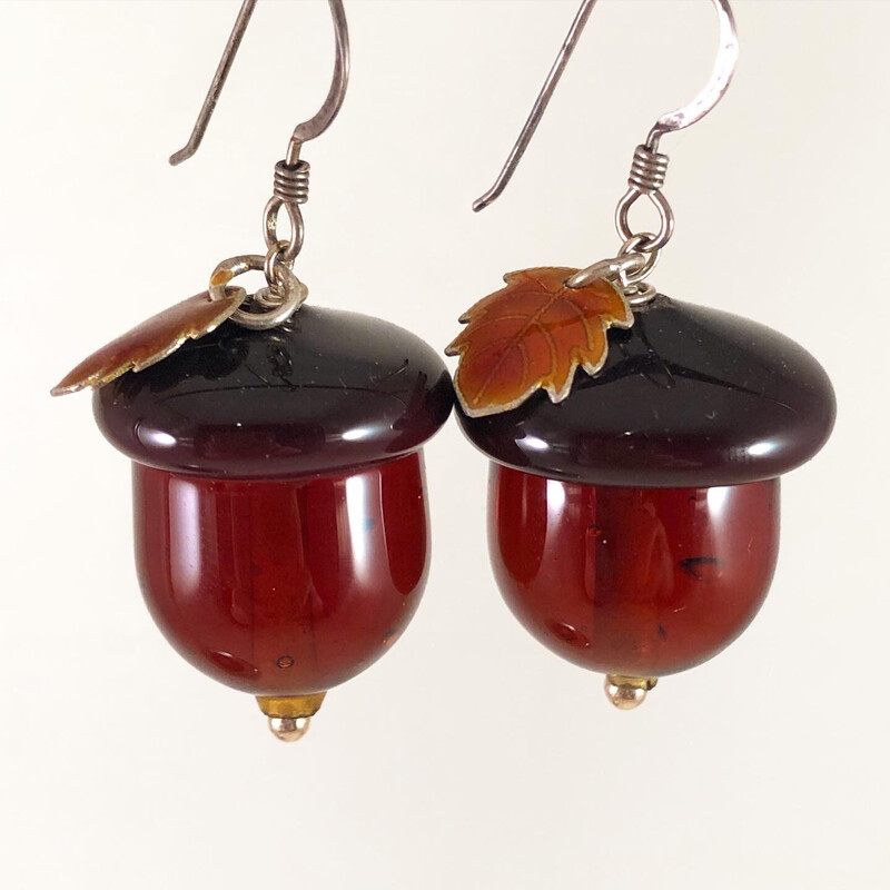 Acorn Earrings, Fall