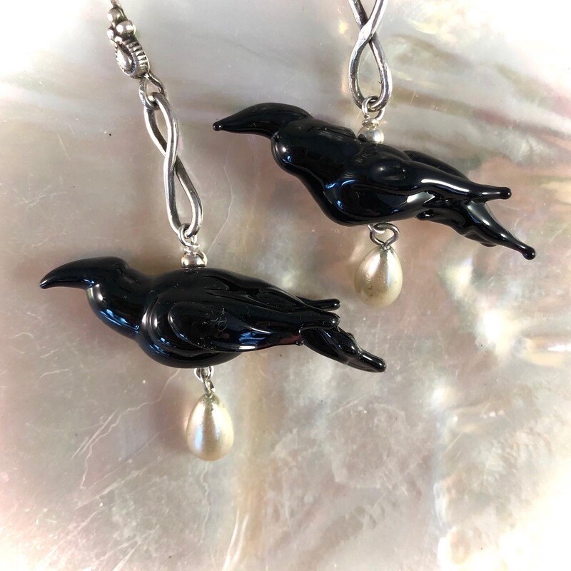 Crow Earrings