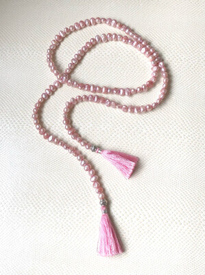 Freshwater Pearl Rope Pink