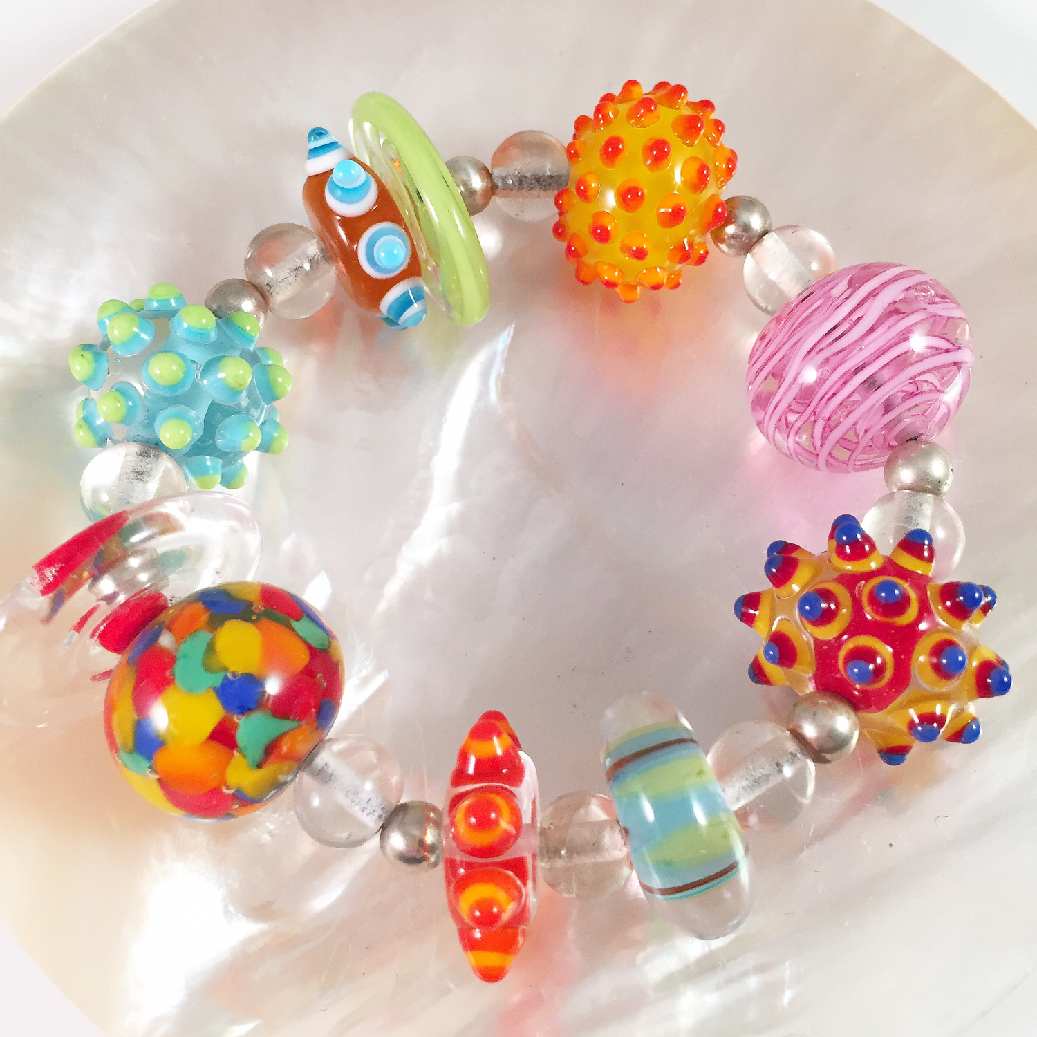 Colorful stretchy bracelet 