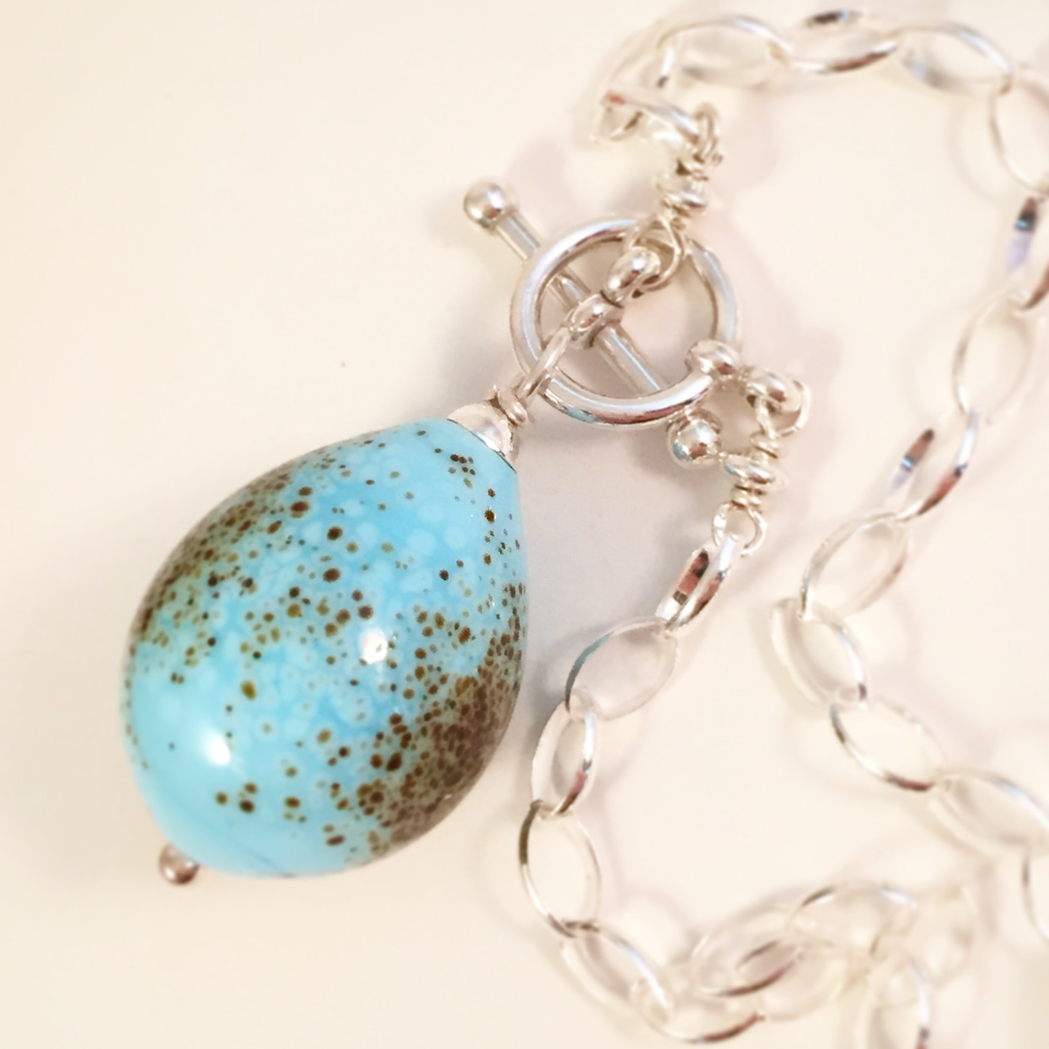 Song sparrow egg bracelet 