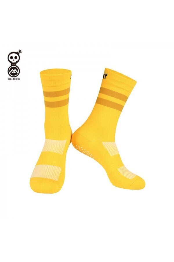 Monton SKULL Monday Yellow Knitting Socks