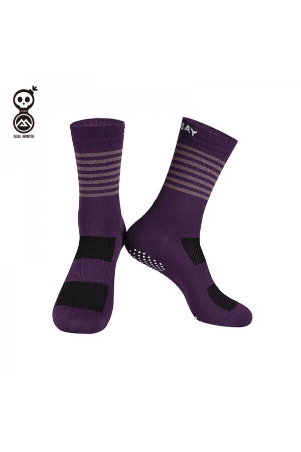 Monton SKULL Saturday Purple Knitting Socks