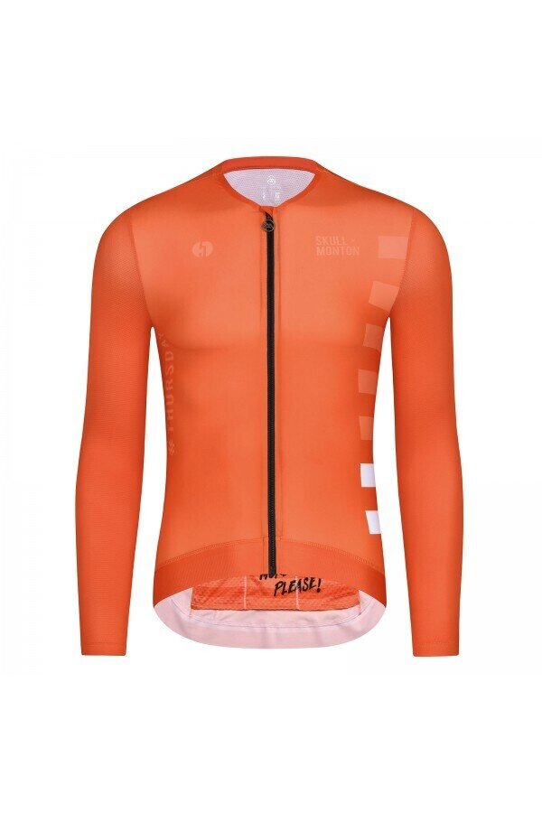 Monton SKULL Thursday Orange Summer Long Sleeve Jersey Men