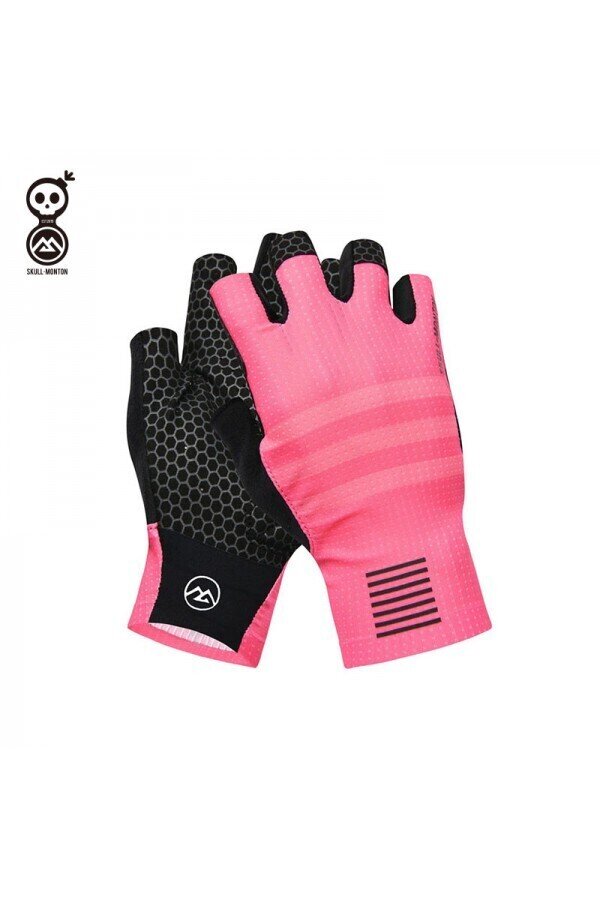 Monton SKULL Tuesday Pink Short Gloves