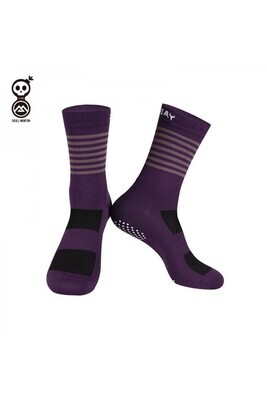 SKULL Saturday Purple Knitting Socks