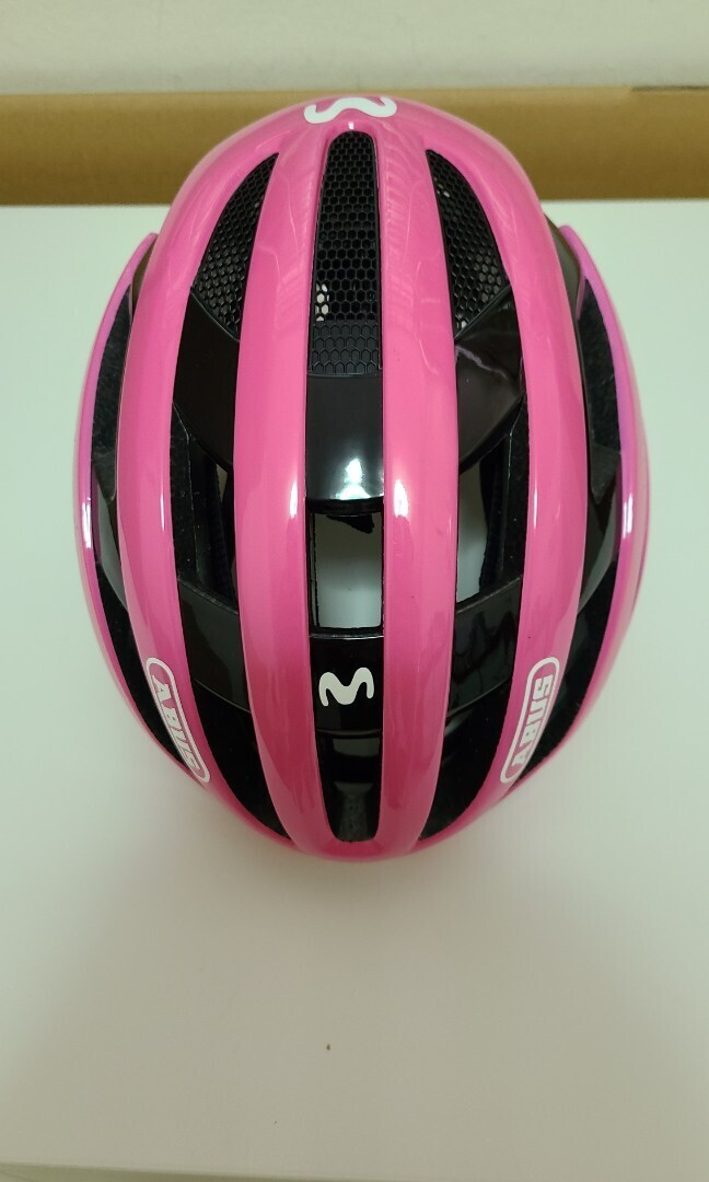 ABUS AirBreaker Helmet Pink Movistar