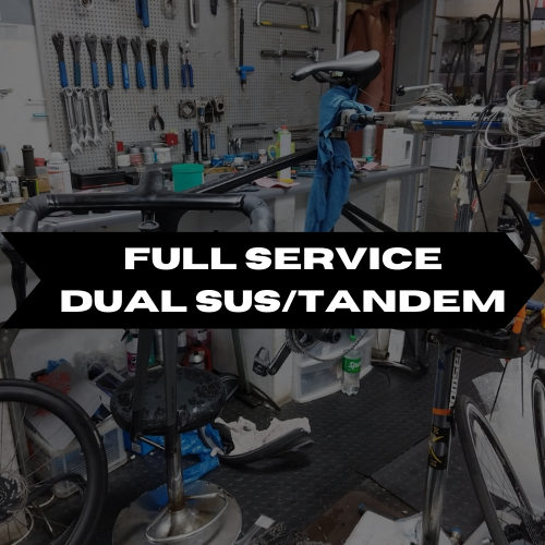 Full Bicycle Service Dual Suspension/Tandem