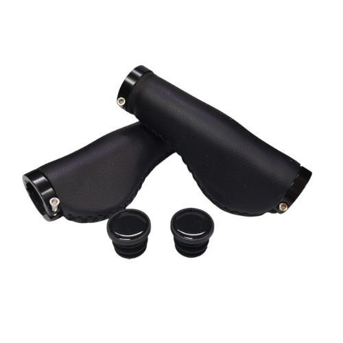 Ombre MTB Clamp Ergo Grips Stitched, Color: Black Stitched