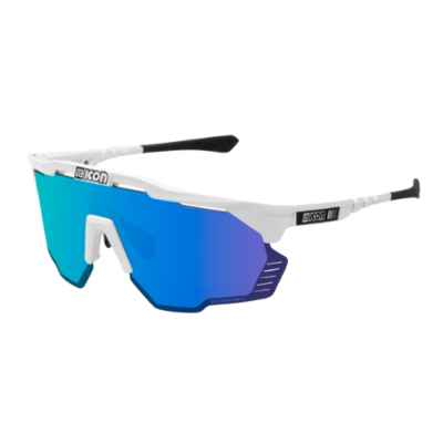 SCICON AEROSHADE KUNKEN White Gloss/Multimirror Blue