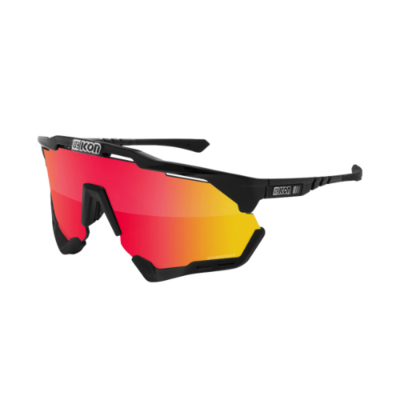 SCICON AEROSHADE Black Gloss/Multimirror Red