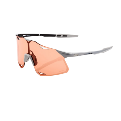 100%  HYPERCRAFT Matte Stone Grey Hiper Coral Lens