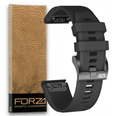 Forza 26mm Quick Release Replacement Watch Strap Black