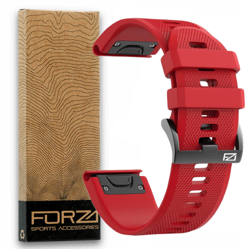 Forza 22mm Quick Release Replacement Watch Strap Red