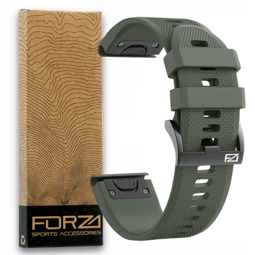 Forza 26mm Quick Release Replacement Watch Strap Army Green