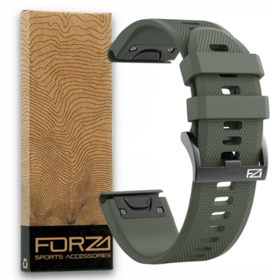 Forza 26mm Quick Release Replacement Watch Strap Army Green
