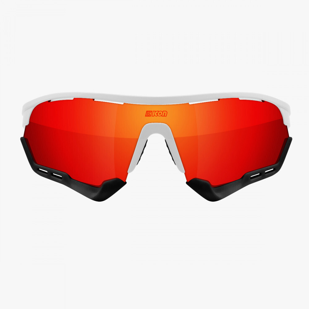 SCICON AEROTECH SCN-PP - XXL White Gloss / Multimirror Red