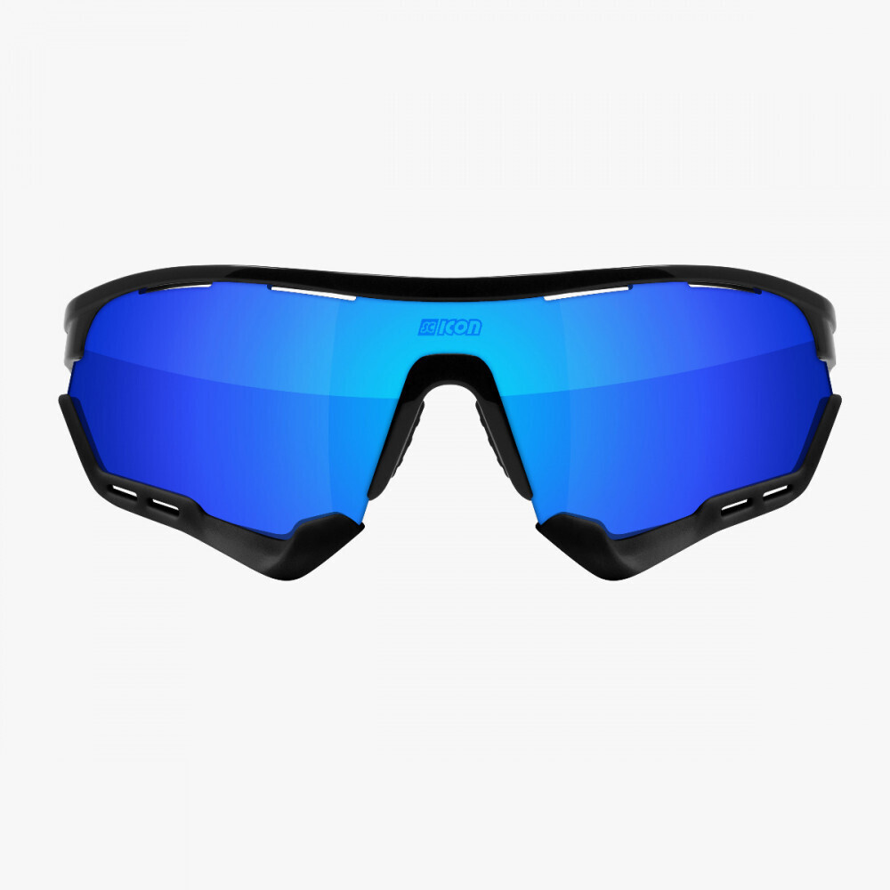 SCICON AEROTECH SCN-PP - XXL Black Gloss / Multimirror Blue