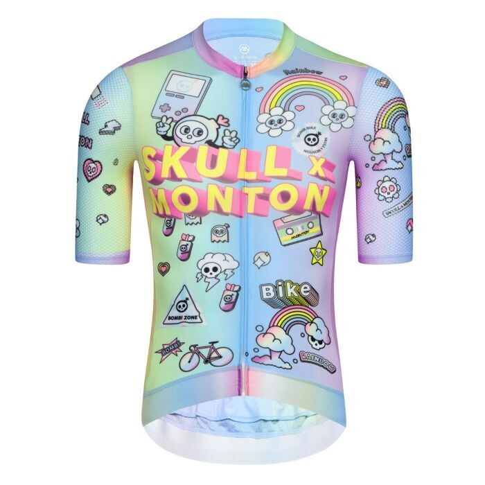 MONTON MEN  SKULL Rainbow Cartoon Neon