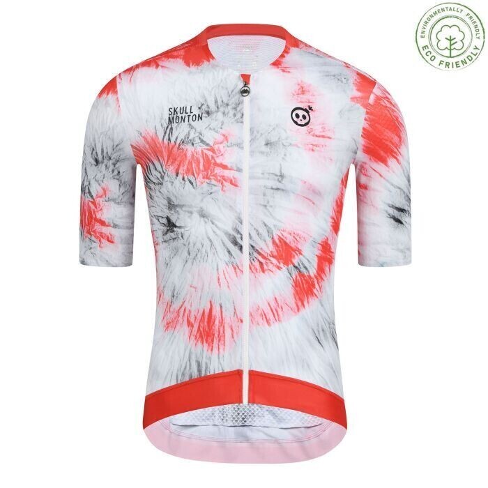 SKULL TieDye Red/White Jersey Men