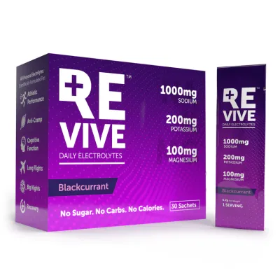 REVIVE Daily Electrolytes Blackcurrent Box 30