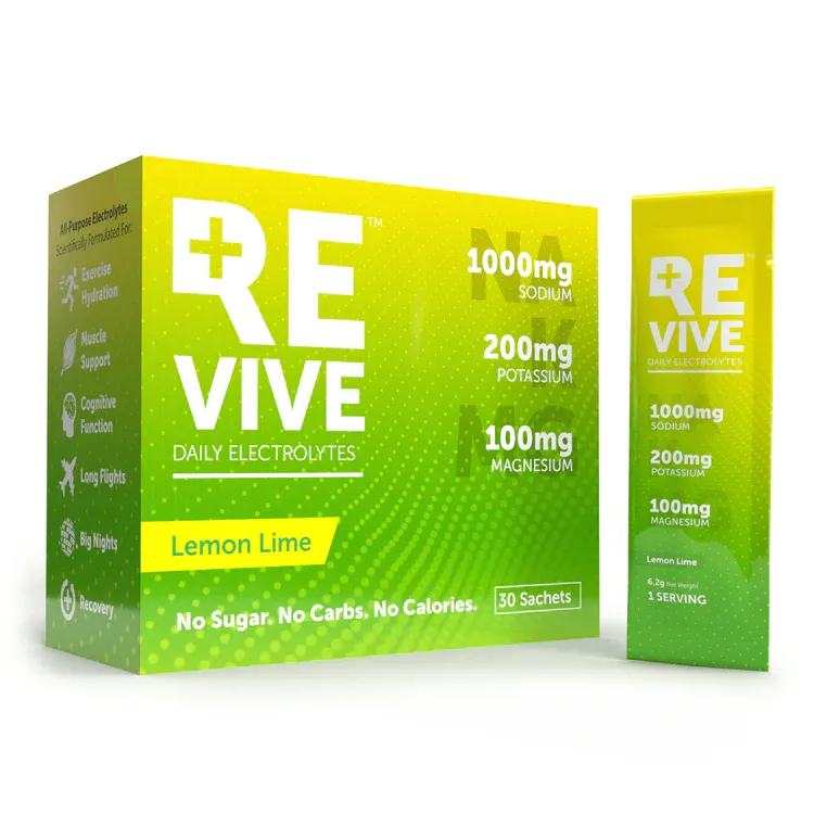 REVIVE Daily Electrolytes Lemon Lime Box 30