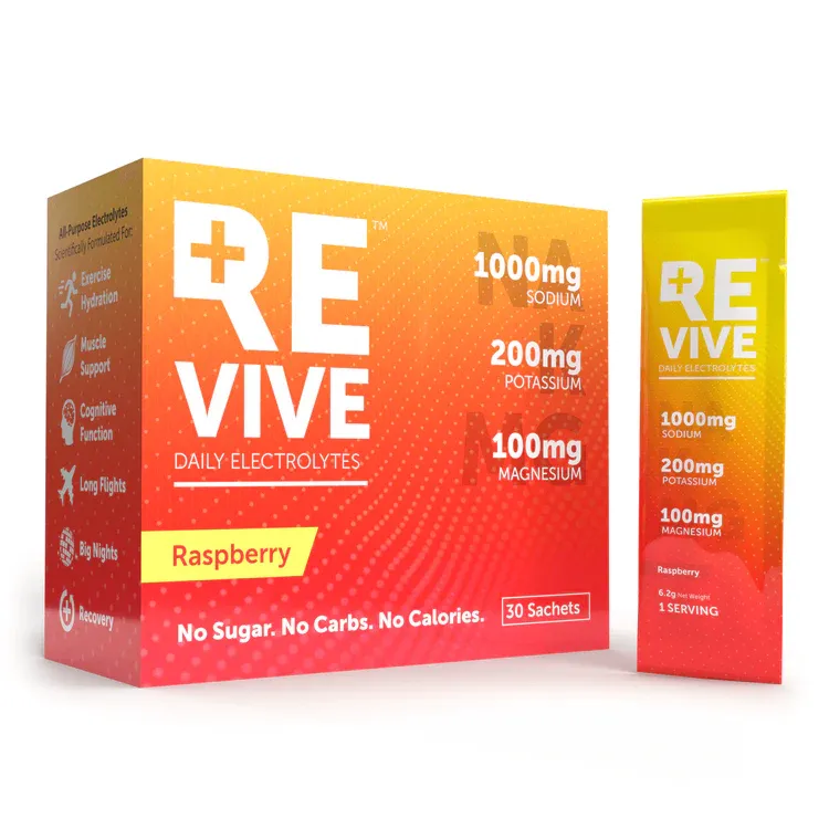 REVIVE Daily Electrolytes Raspberry Box 30