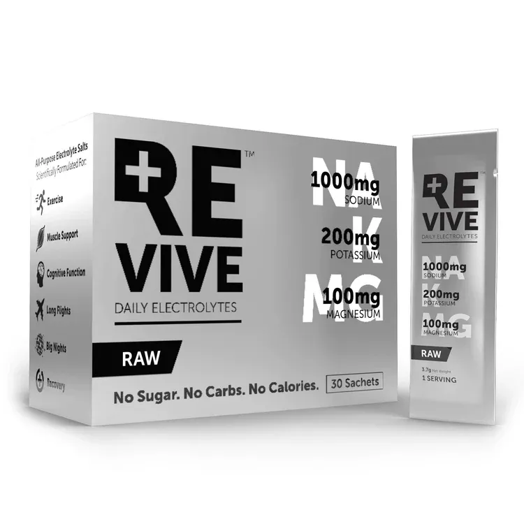 REVIVE Daily Electrolytes Raw Unflavored Box 30