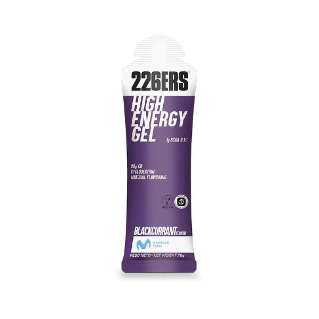 226ERS HIGH ENERGY GEL 76g - Energy Gel BCAA&#39;S Blackcurrant